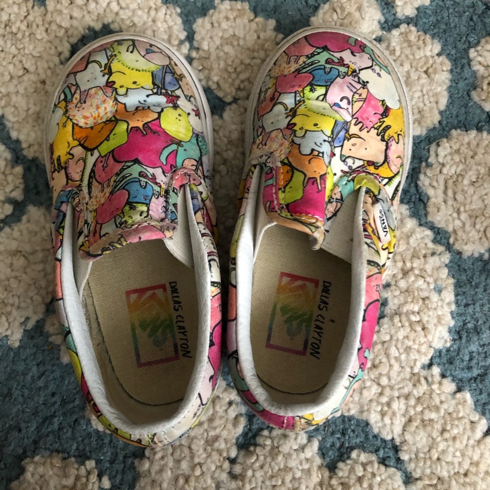 Girls Vans shoes multi-color print